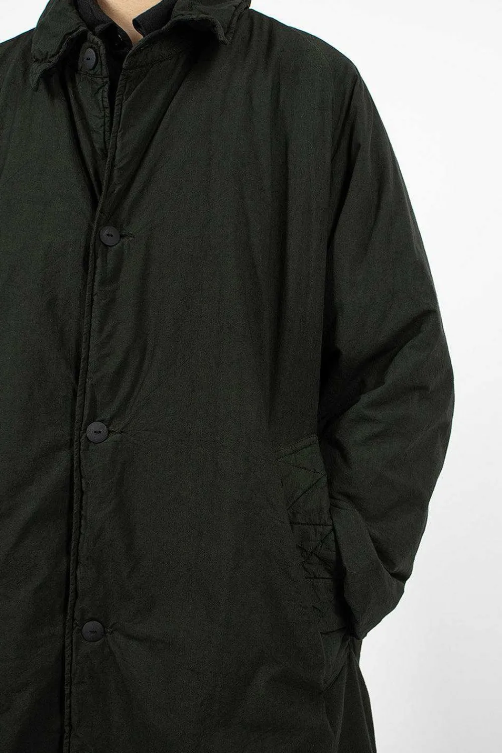 Chez Vidalenc Bobi Padded Coat Dark Green| Outerwear