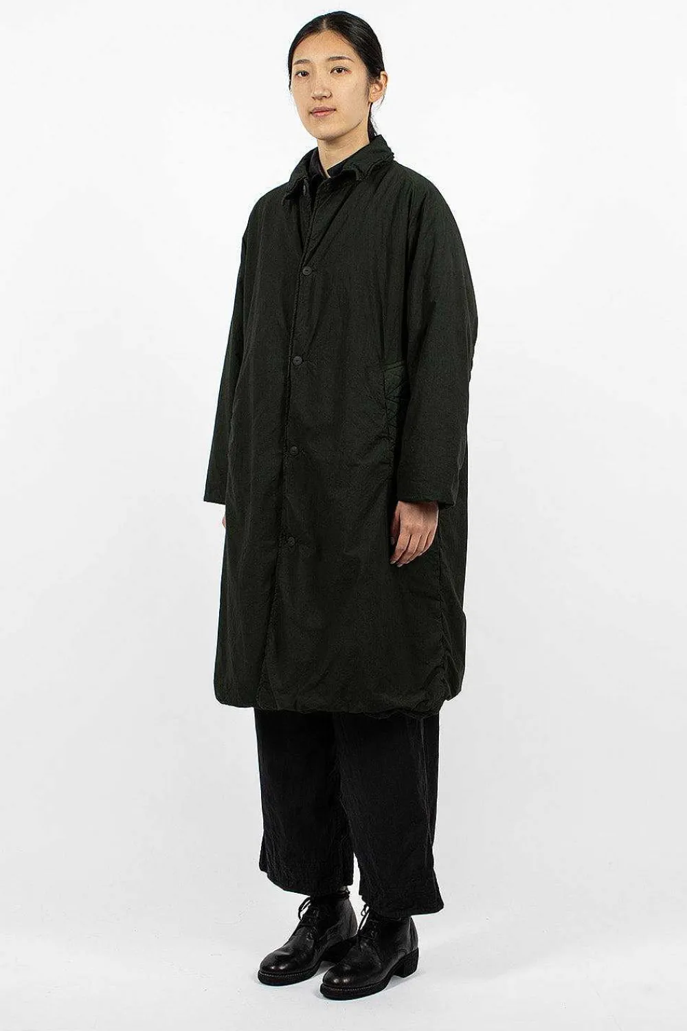 Chez Vidalenc Bobi Padded Coat Dark Green| Outerwear