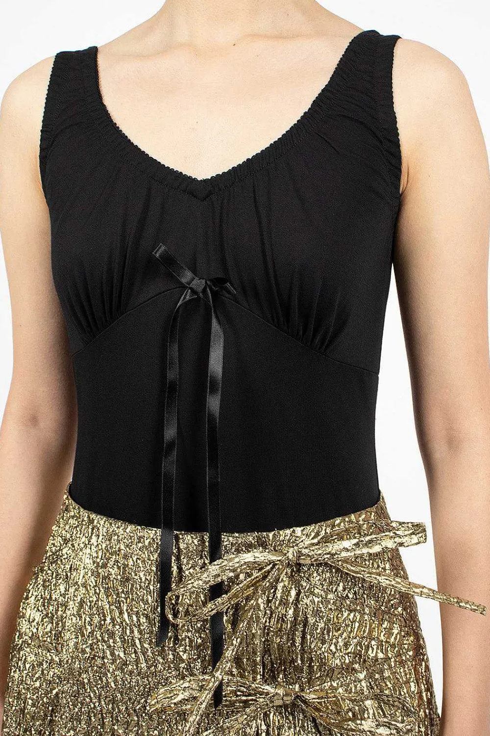 Simone Rocha Bow Detail Bodysuit| Tops