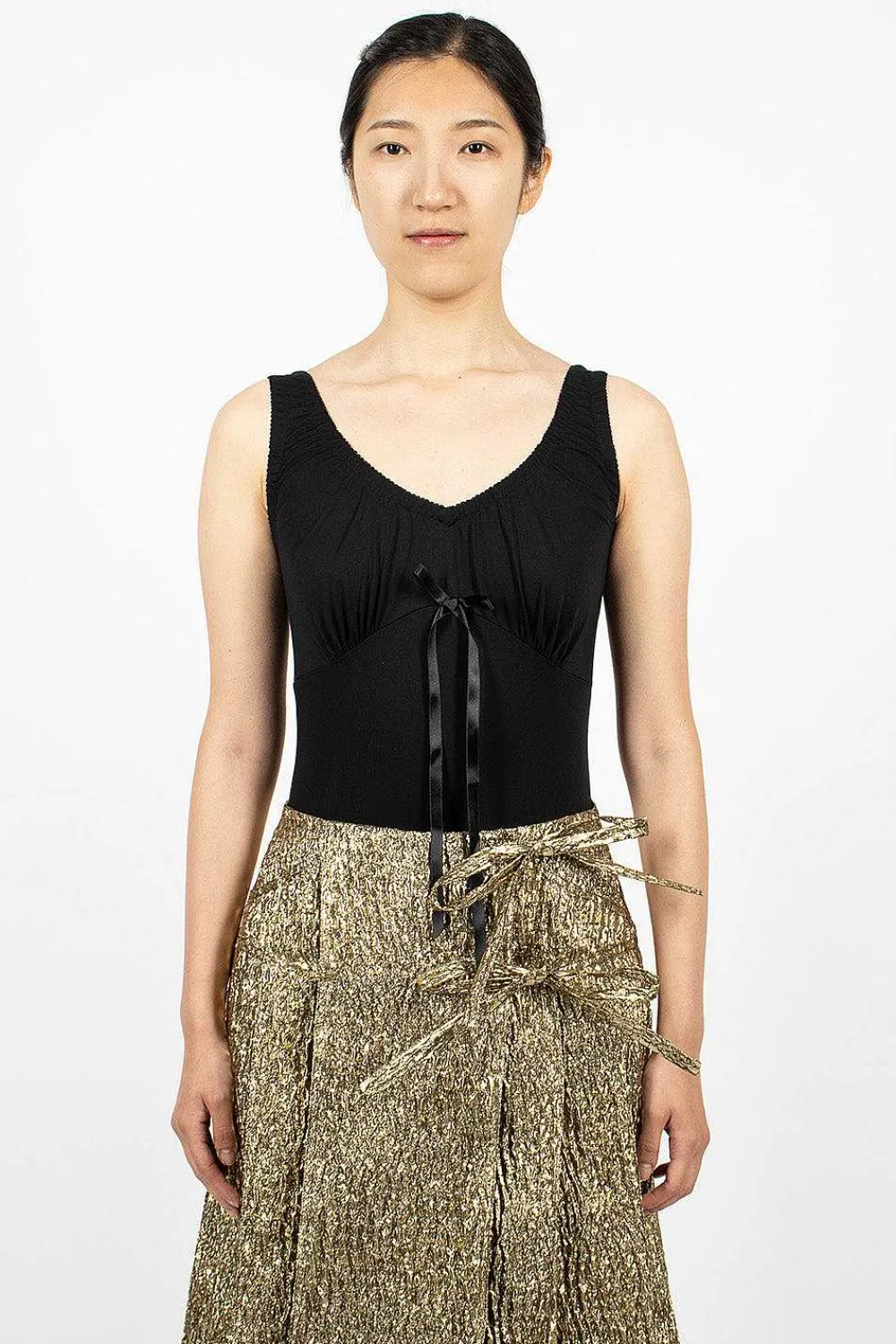 Simone Rocha Bow Detail Bodysuit| Tops
