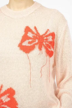 Acne Studios Butterfly Knit Jumper Pink| Knitwear