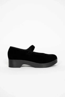 Daniela Gregis Button Ballerina Clog Black| Shoes