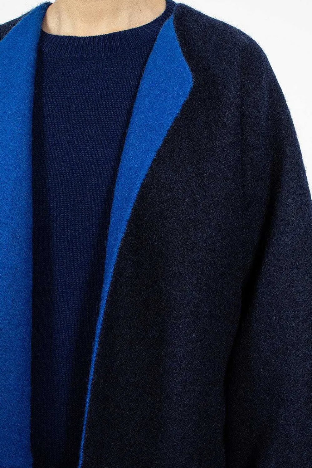 Sofie D'Hoore Cabaret Coat Navy/Royal Blue| Outerwear