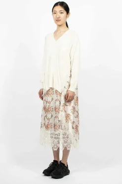 Simone Rocha Caped V-Neck Sweater| Knitwear