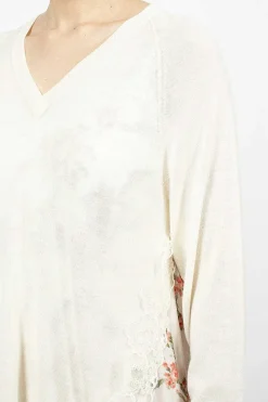Simone Rocha Caped V-Neck Sweater| Knitwear