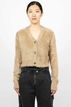 Acne Studios Cardigan Camel Brown| Knitwear