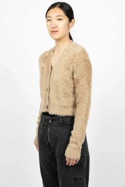 Acne Studios Cardigan Camel Brown| Knitwear