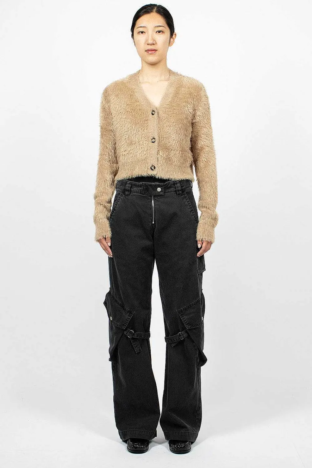 Acne Studios Cardigan Camel Brown| Outerwear