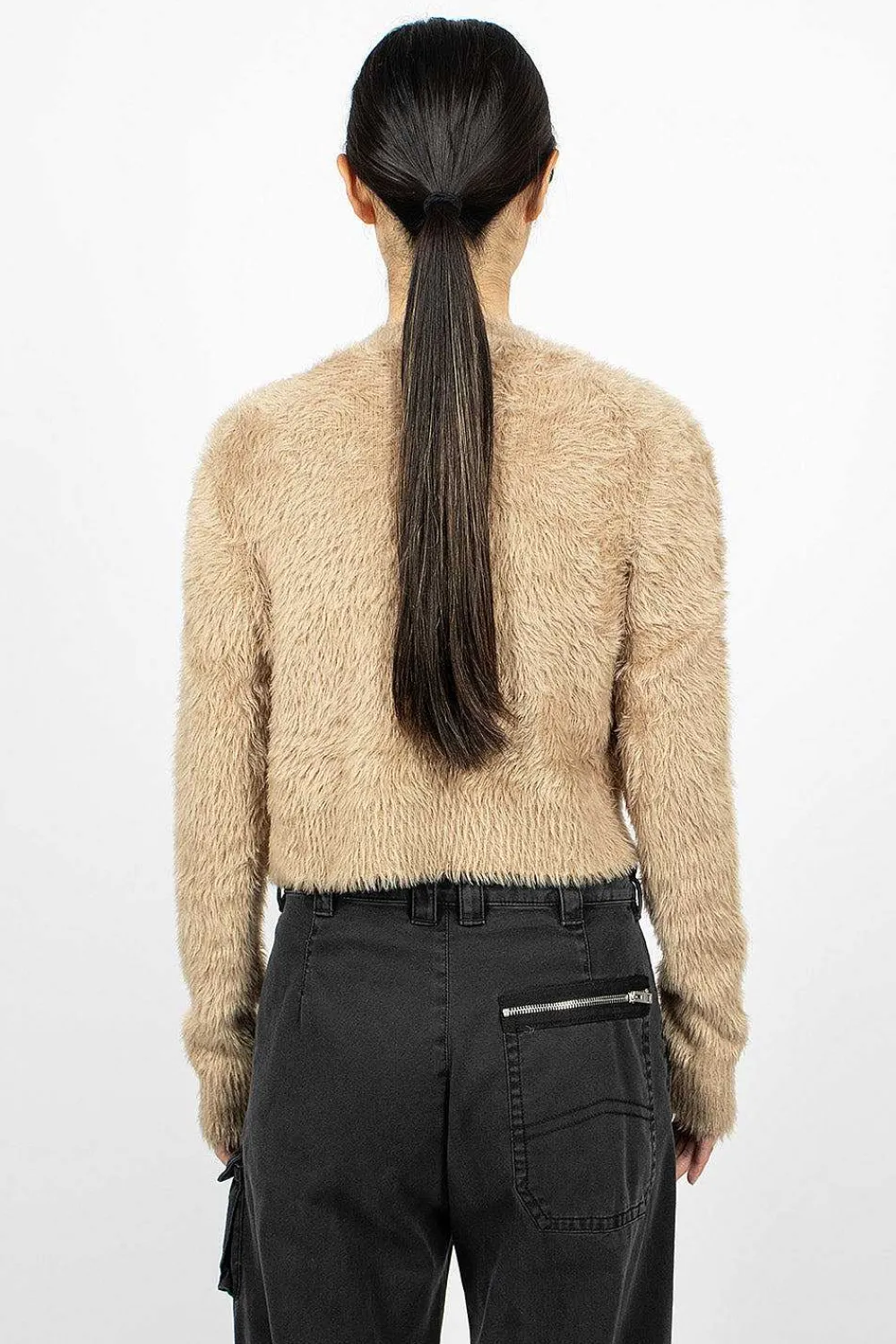 Acne Studios Cardigan Camel Brown| Outerwear