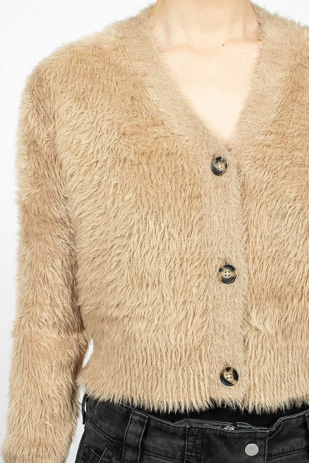Acne Studios Cardigan Camel Brown| Outerwear