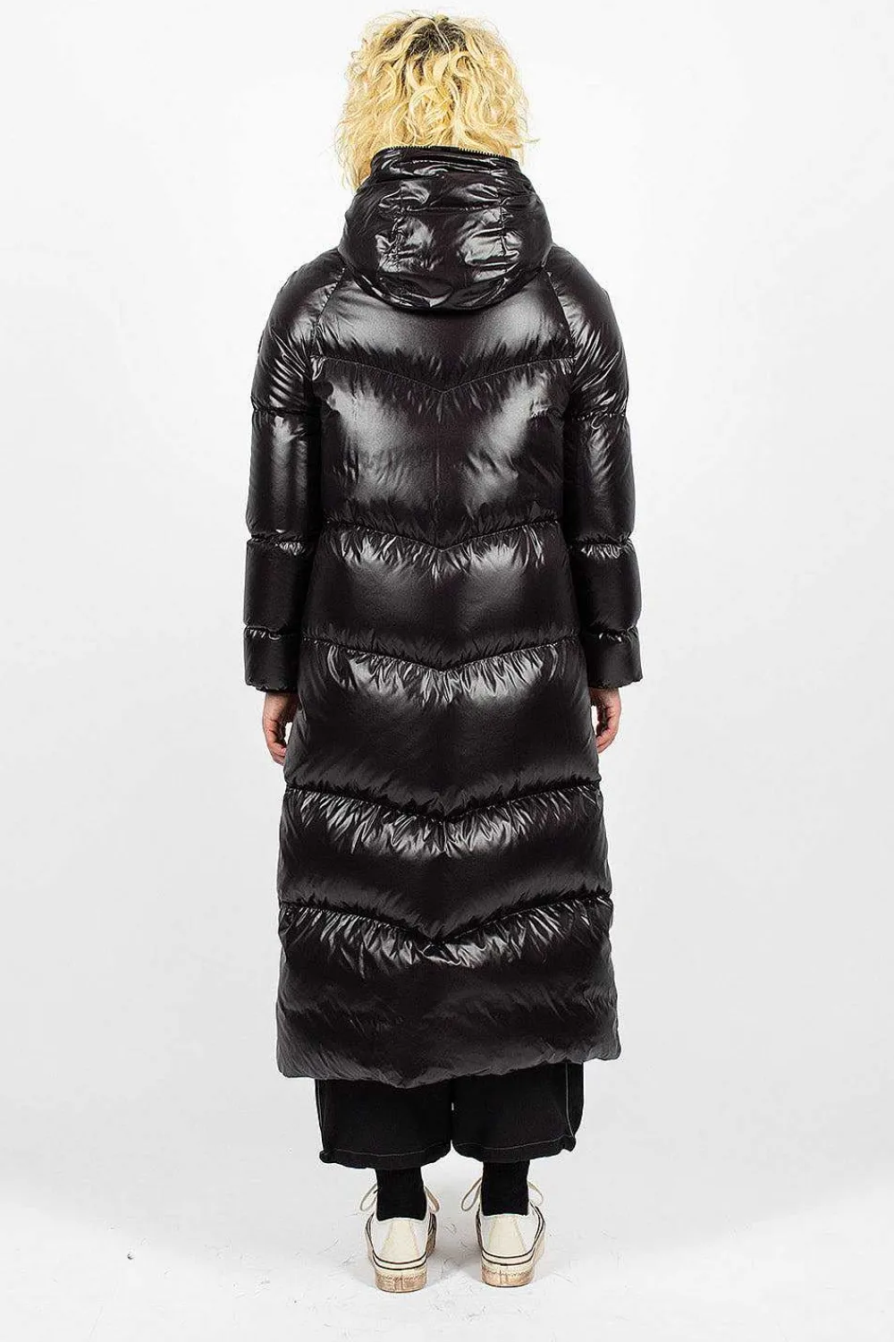 Moncler Chanon Down Coat Black| Outerwear