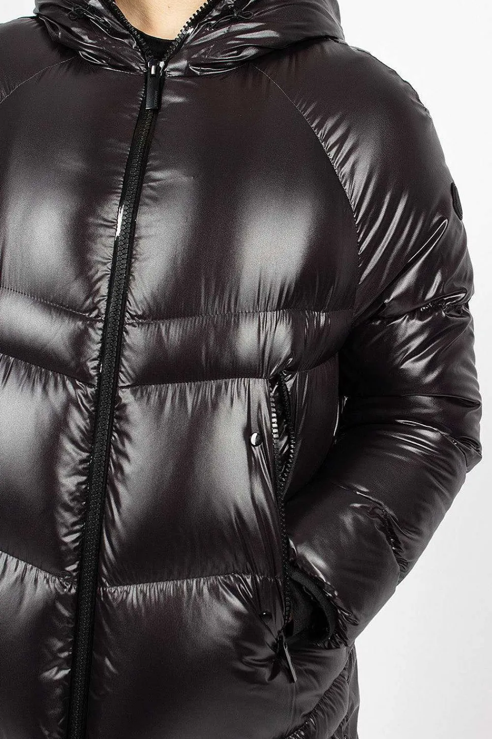 Moncler Chanon Down Coat Black| Outerwear