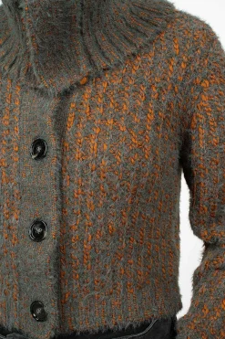 Acne Studios Chunky Cardigan Rust/Multi| Knitwear