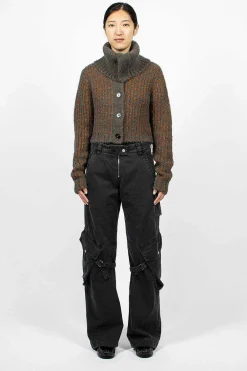 Acne Studios Chunky Cardigan Rust/Multi| Outerwear