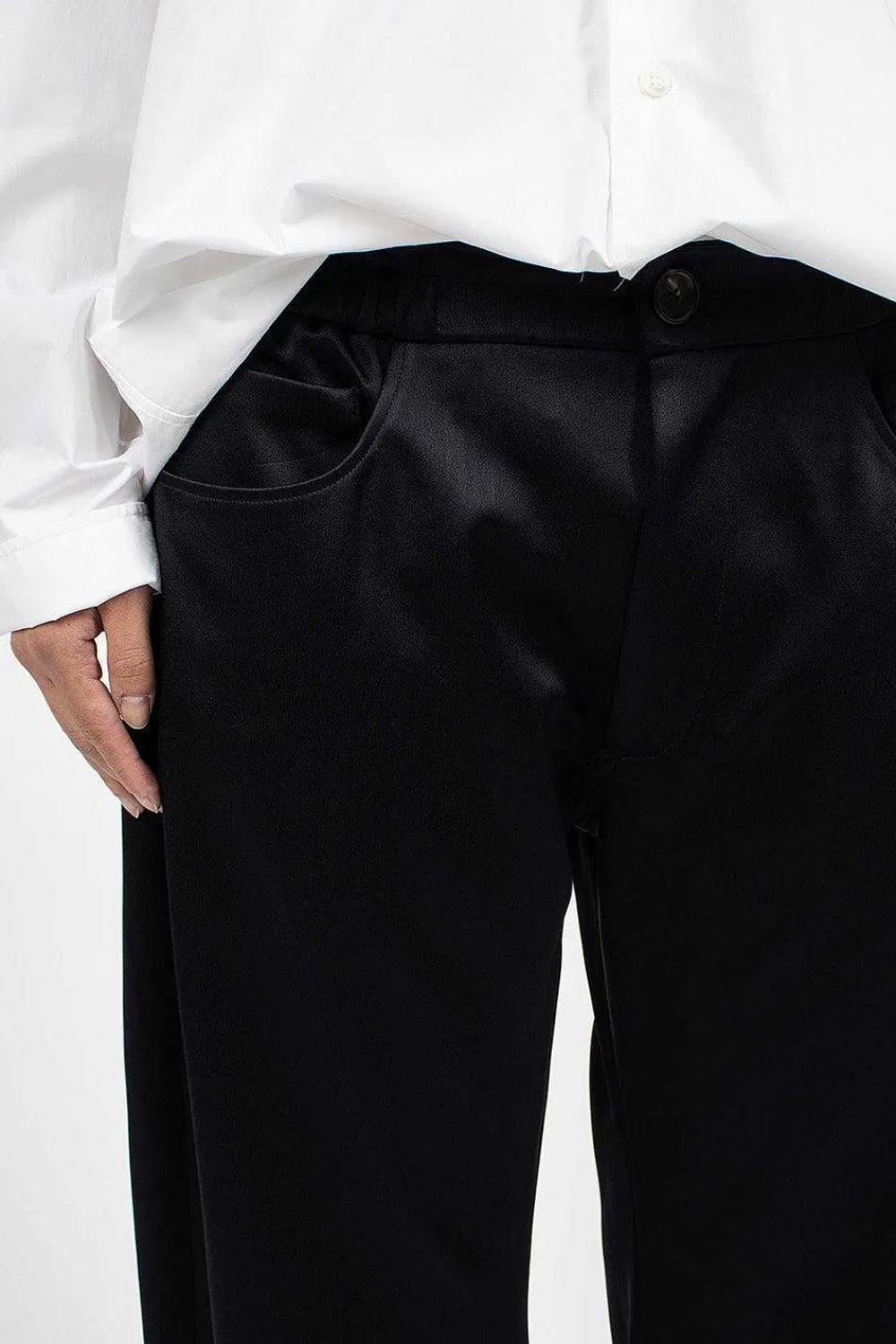Eleph Cirkle Trouser Shine Navy| Trousers