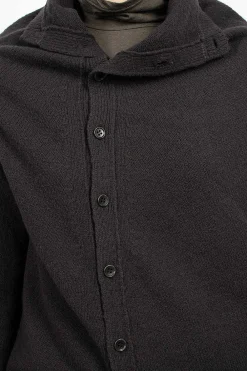 Vlas Blomme Cocoon Cardigan Brown/Black| Knitwear