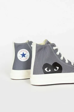 Comme Des Garçons PLAY Comme Des Garcons Play X Chuck Taylors 1970's Hi Grey| Sneakers