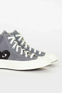 Comme Des Garçons PLAY Comme Des Garcons Play X Chuck Taylors 1970's Hi Grey| Sneakers