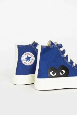 Comme Des Garçons Play Comme Des Garcons Play X Chuck Taylors 1970's Hi Blue| Boots