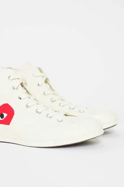 Comme Des Garçons PLAY Comme Des Garcons Play X Chuck Taylor 1970S Hi Milk/White| Boots