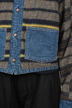 Kapital Coneybowy Railroad Jacket Denim| Outerwear