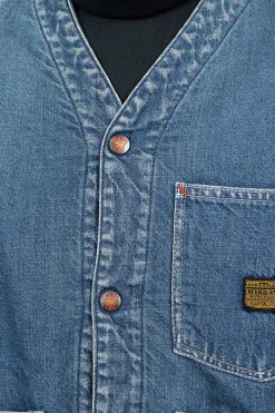 Kapital Coneybowy Railroad Jacket Denim| Outerwear