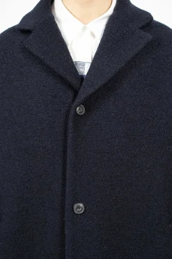 École de Curiosités Coper Coat Dark Navy| Outerwear