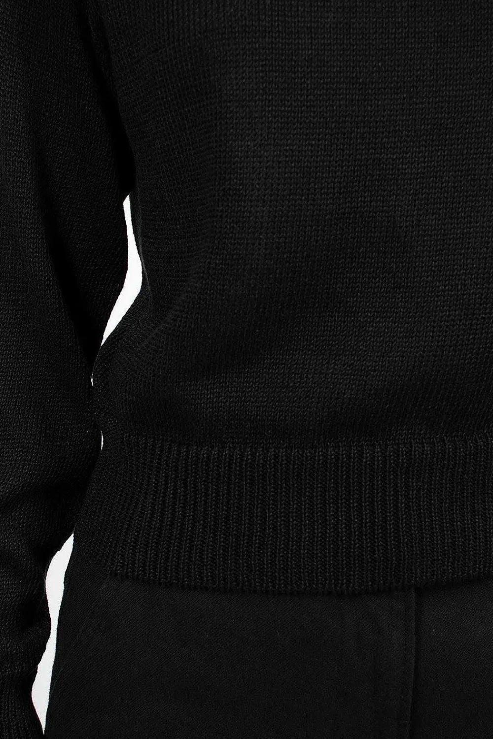 Margaret Howell Crew Neck Black Linen/Cotton| Knitwear