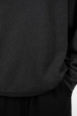 Toujours Crew Neck Pullover Heather Black| Tops