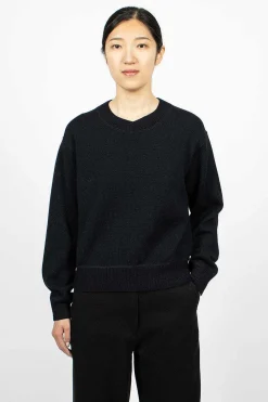 Margaret Howell Crewneck Jumper Deep Navy| Knitwear