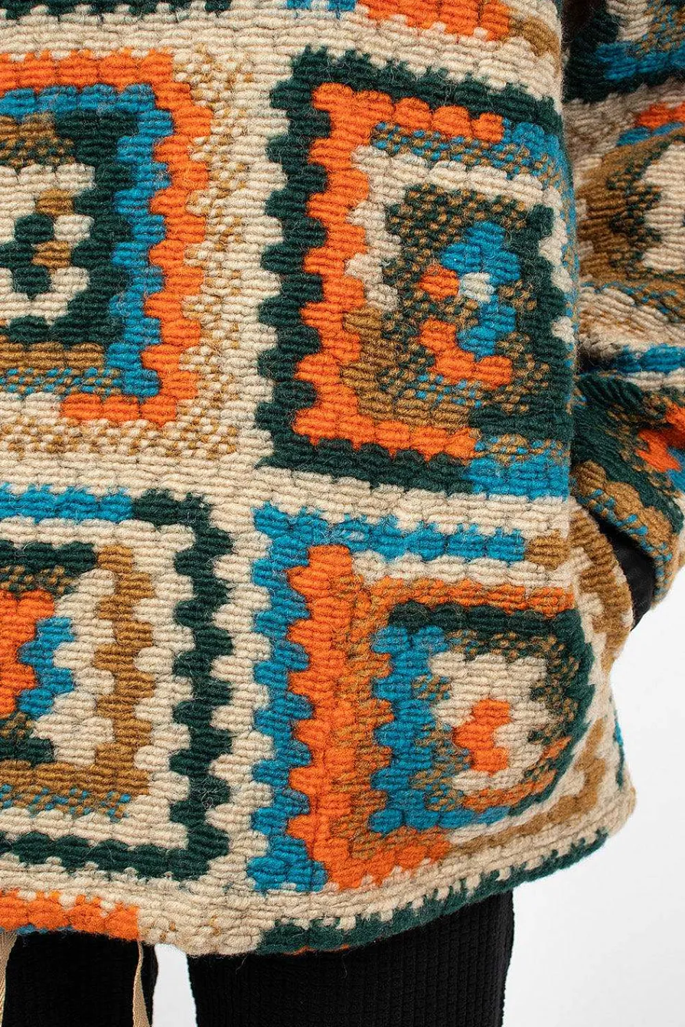 Engineered Garments FWK Crochet L/S Hoodie Multi| Tops