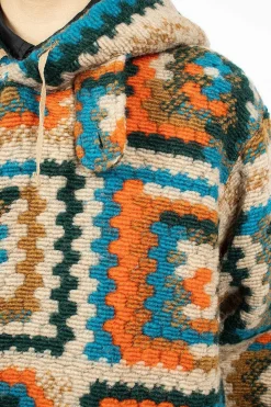 Engineered Garments FWK Crochet L/S Hoodie Multi| Tops