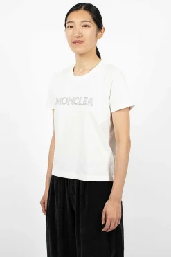 Moncler Crystal Logo T-Shirt| Tops