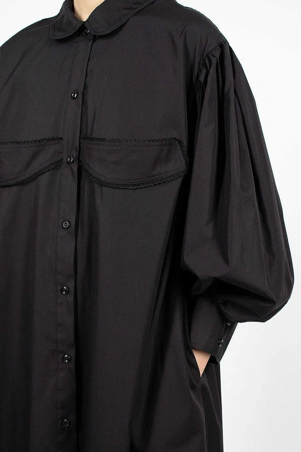 Simone Rocha Cup Embroidered Shirt Dress| Dresses