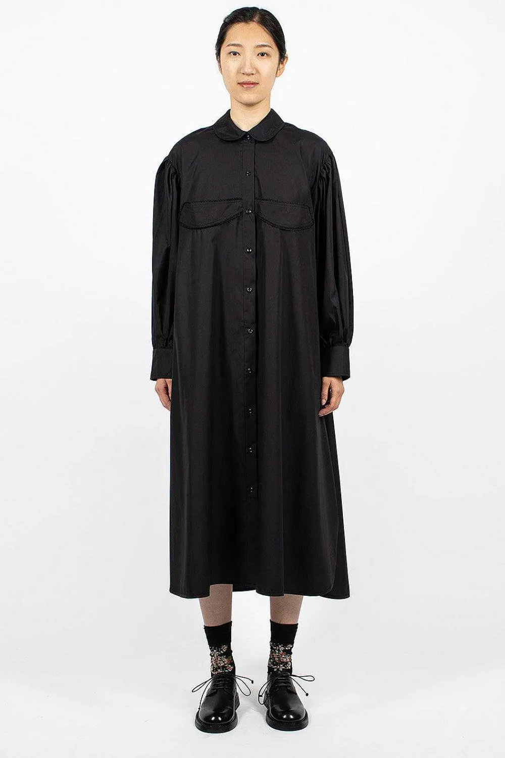 Simone Rocha Cup Embroidered Shirt Dress| Dresses