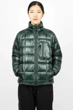and wander Diamond Stitch Down Jacket Green| Outerwear
