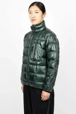 and wander Diamond Stitch Down Jacket Green| Outerwear