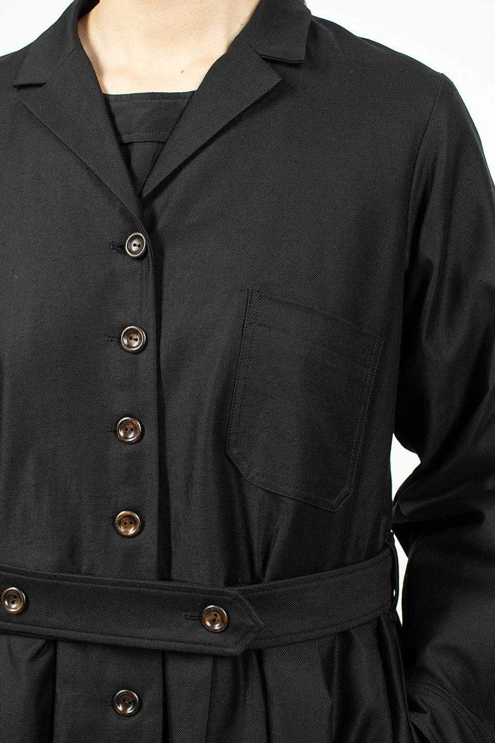 École de Curiosités Dina Coat Black| Dresses