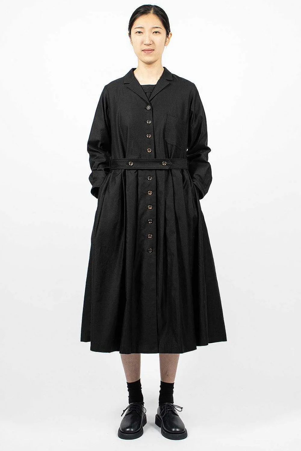 École de Curiosités Dina Coat Black| Dresses
