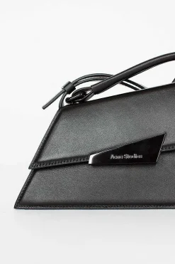 Acne Studios Distorted Leather Handbag Black| Bags