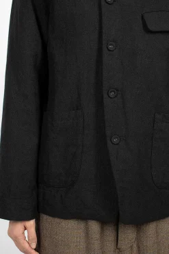 Vlas Blomme Double Breasted Jacket Black| Outerwear