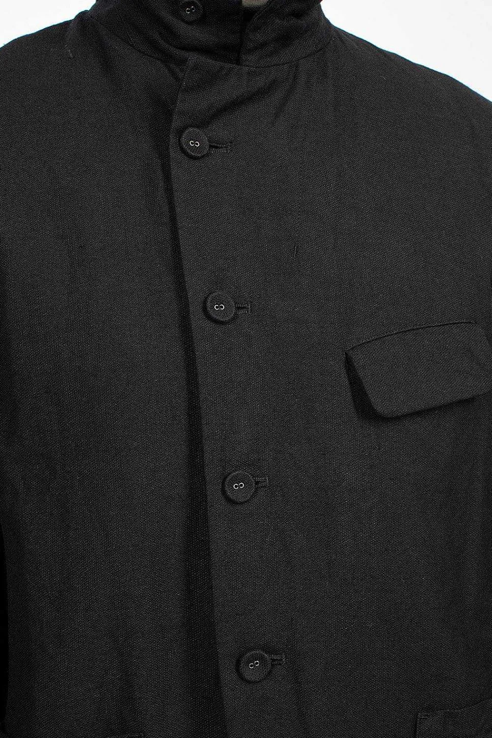 Vlas Blomme Double Breasted Jacket Black| Outerwear