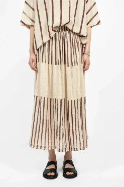 Black Crane Double Layered Skirt Print| Skirts