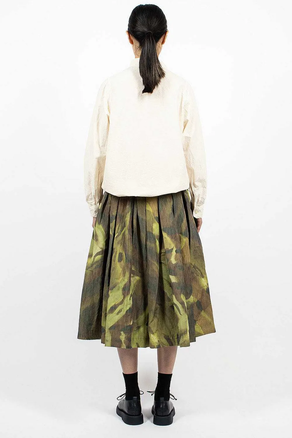 Casey Casey Double Riddeaux Skirt Ikat Khaki| Skirts