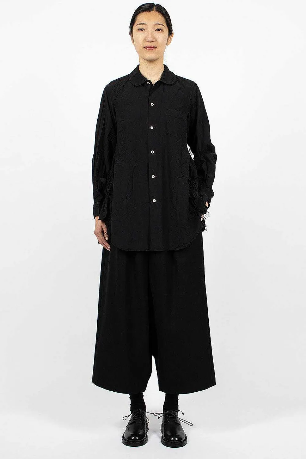 Comme Des Garçons Comme Des Garçons Dropped Rise Pant Black| Trousers