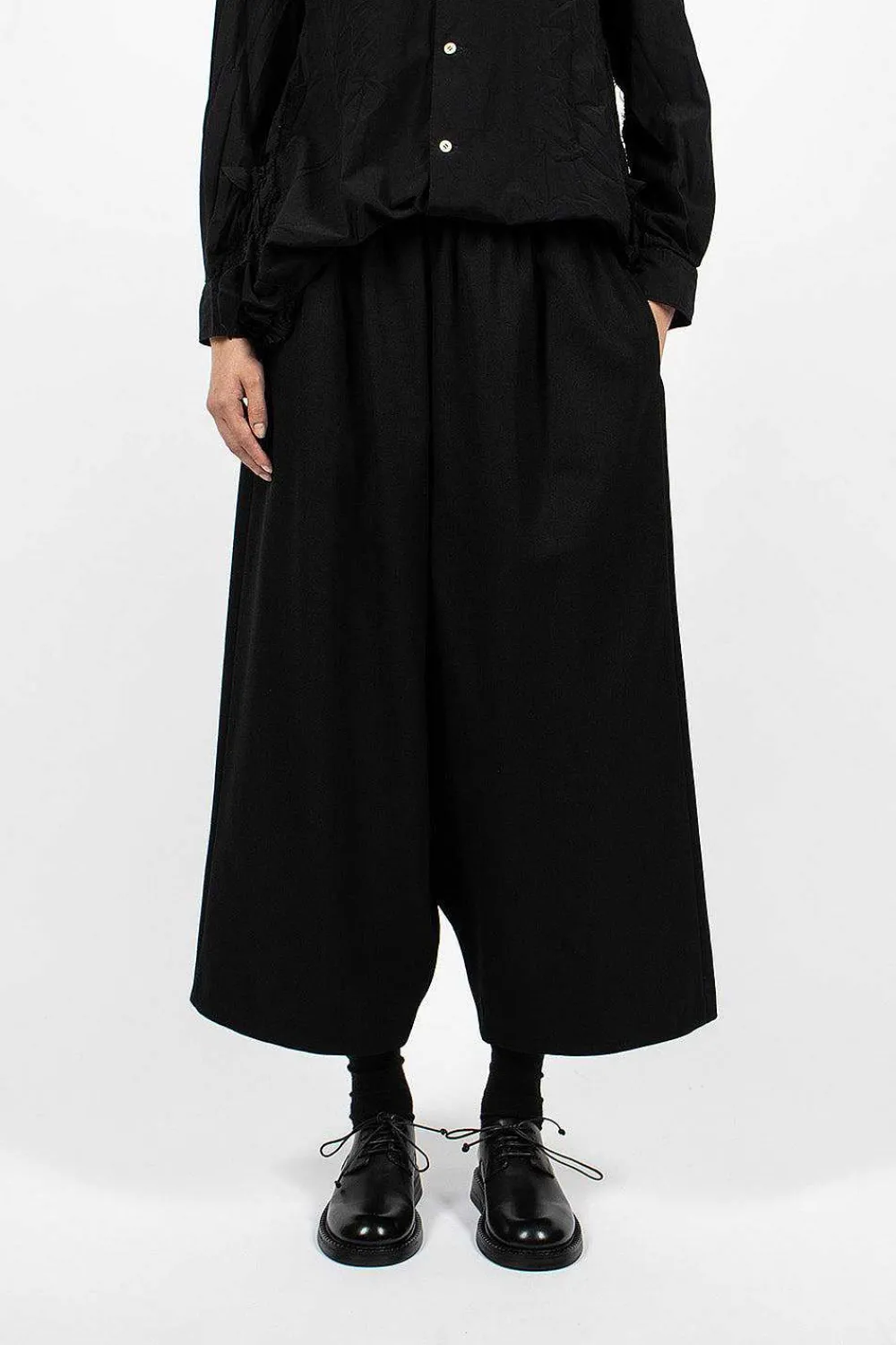 Comme Des Garçons Comme Des Garçons Dropped Rise Pant Black| Trousers