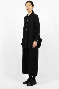 Comme Des Garçons Comme Des Garçons Dropped Rise Pant Black| Trousers