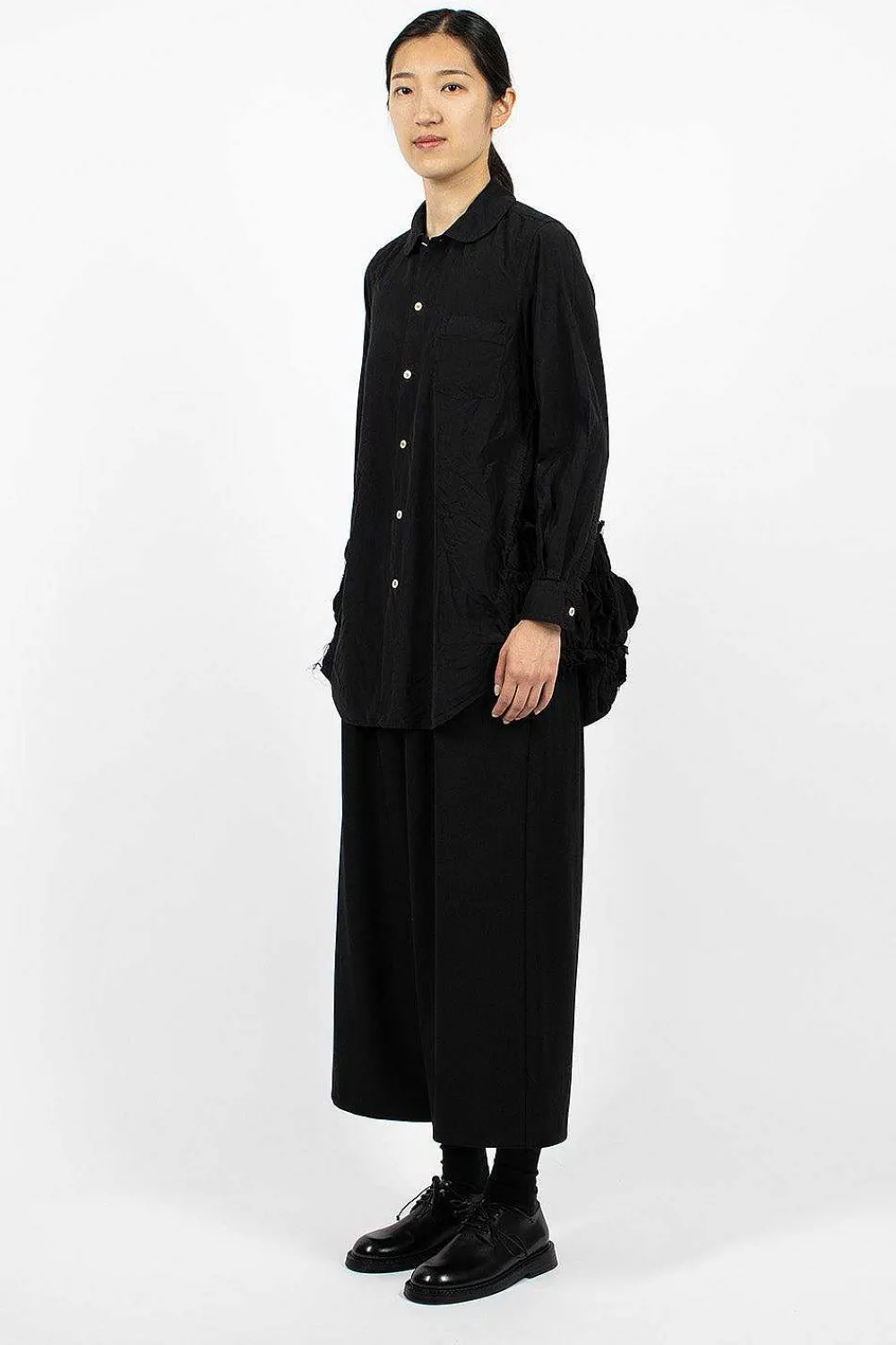 Comme Des Garçons Comme Des Garçons Dropped Rise Pant Black| Trousers