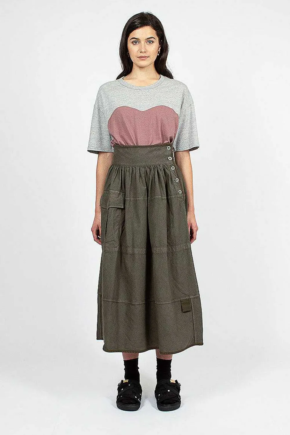 VISVIM Elevation Mil Olive Skirt| Skirts
