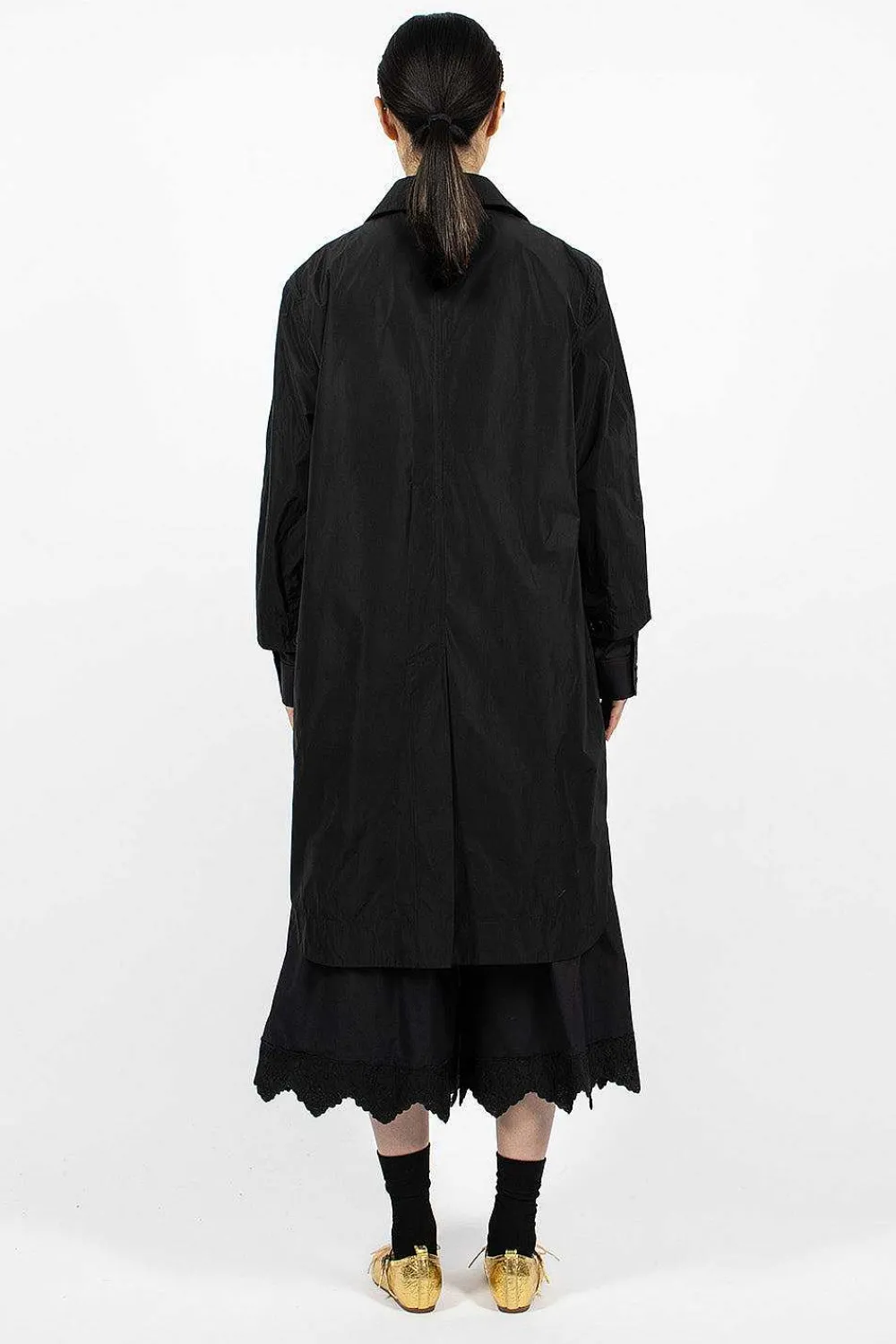 Simone Rocha Embellished Cup Car Coat| Outerwear